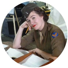 contact me WWII women reenactment